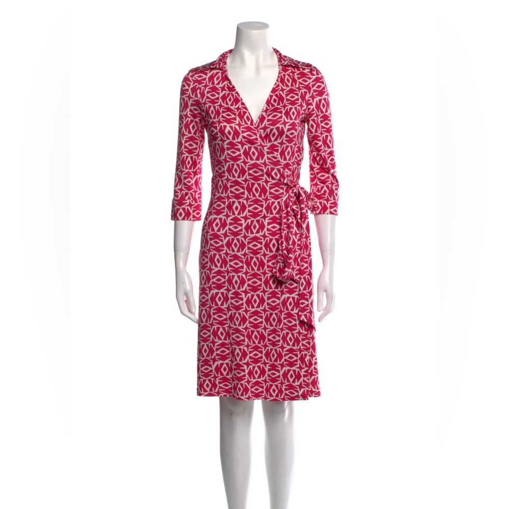 DVF Justin Silk Wrap Dress